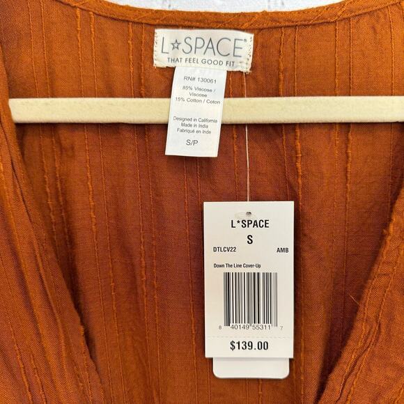 Anthropologie L Space Down the‎ Line coverup dress size small NWT - Picture 4 of 15